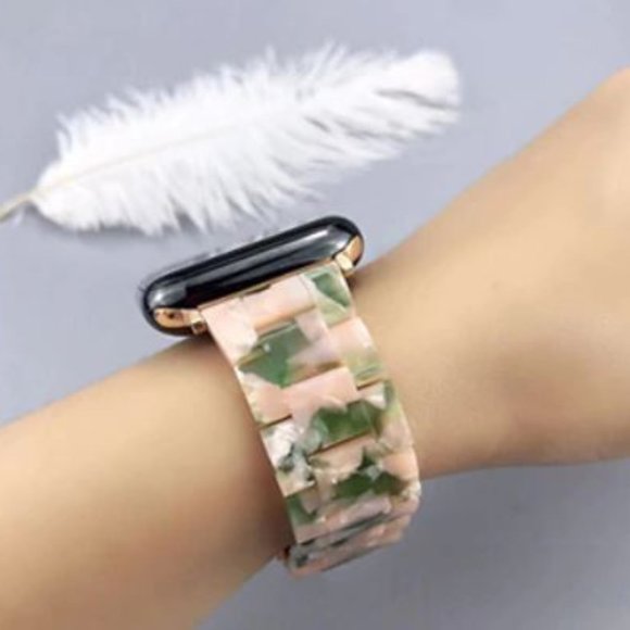NEW Resin Marble Strap Band for Apple Watch main image 4